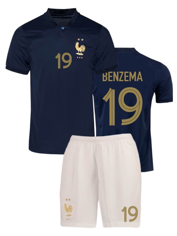 Футбольная форма детская сб. Франции 2022 2023 BENZEMA 19