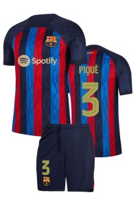 Футбольная форма детская Барселона 2022 2023 PIQUE 3