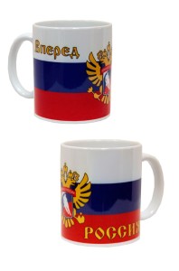 Кружка с эмблемой Россия