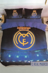 Постельное бельё ФК Реал Мадрид 1.5 спальное с одной наволочкой