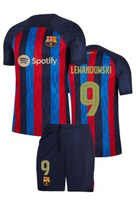 Футбольная форма детская Барселона 2022 2023 LEWANDOWSKI 9