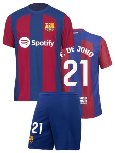 Футбольная форма детская Барселона 2023 2024 F. DE JONG 21
