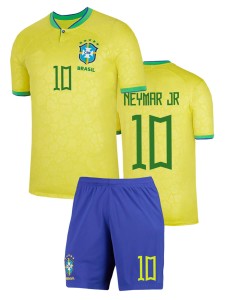 Футбольная форма детская сб. Бразилии 2022 2023 NEYMAR JR 10