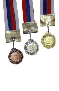 Медаль 1-е 2-е 3-е  место